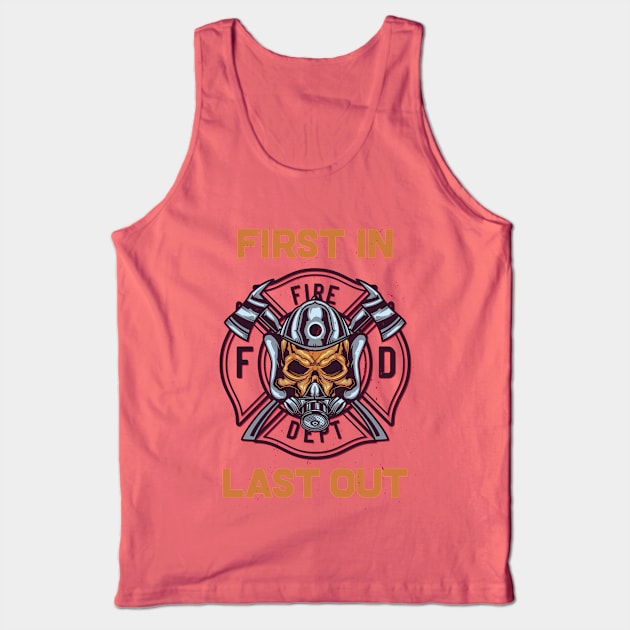 First In Last Out Tank Top by Ideglan